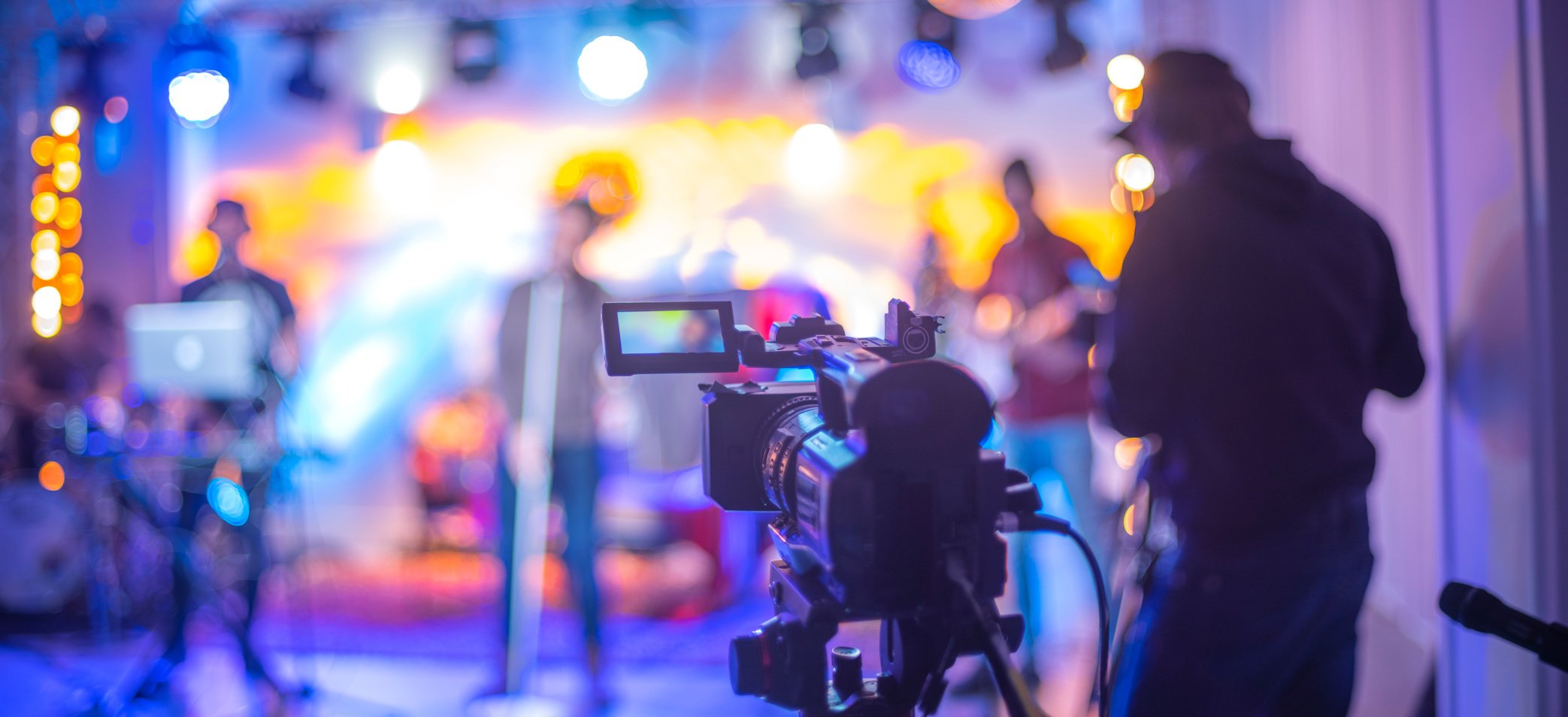 Cameraman on the Set of a TV Show